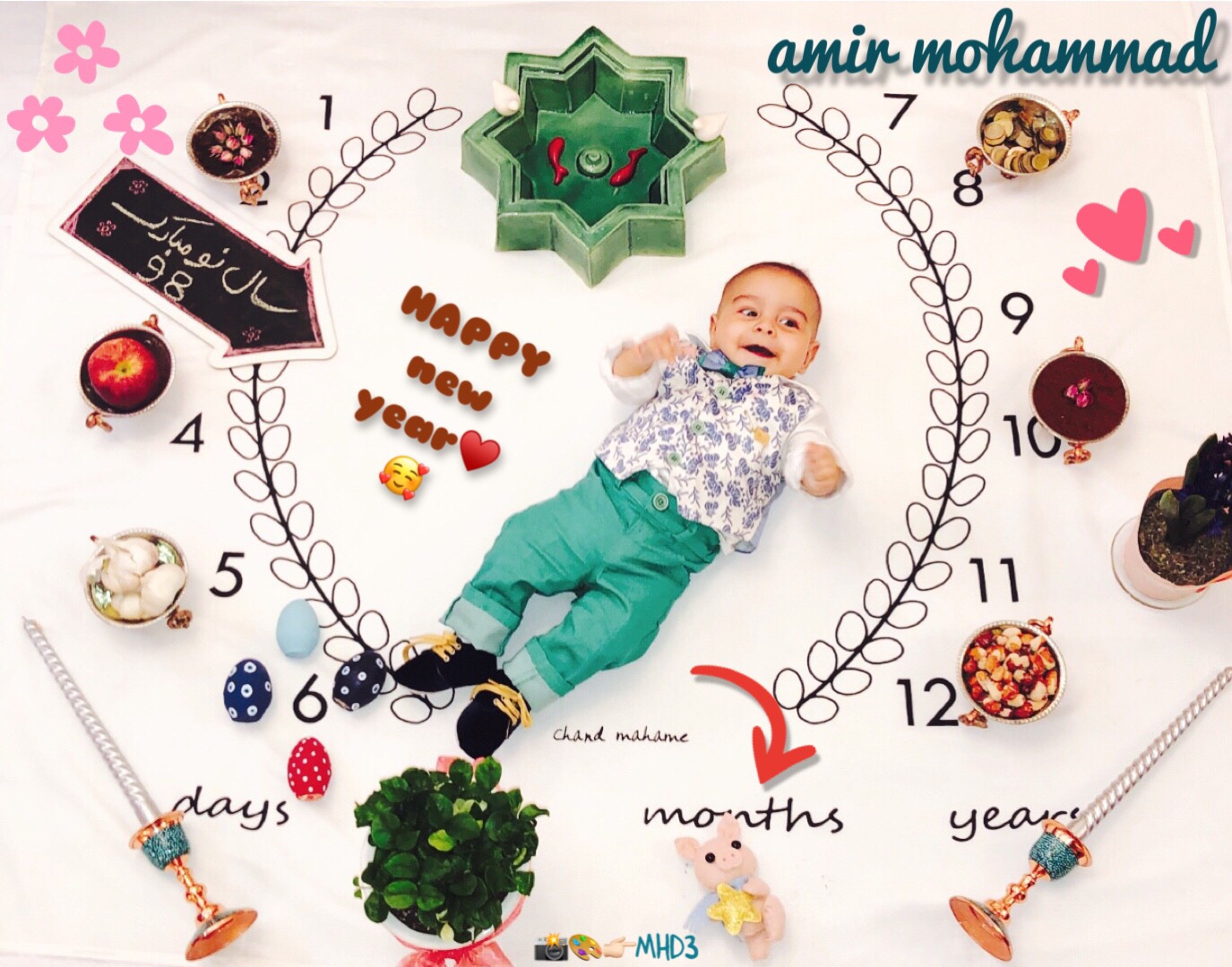 عکس نوزاد پسر امير محمد تاجيك