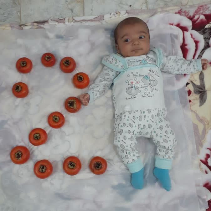 چهار ماهگی نوزاد علی اکبر کاکاوند
