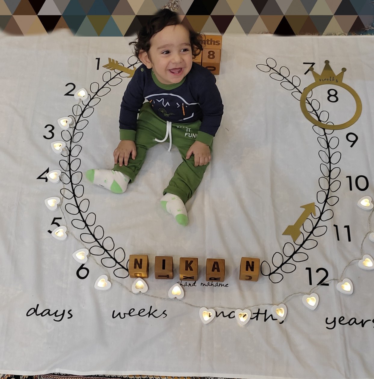 نه ماهگی نوزاد نیکان نیکوکلام