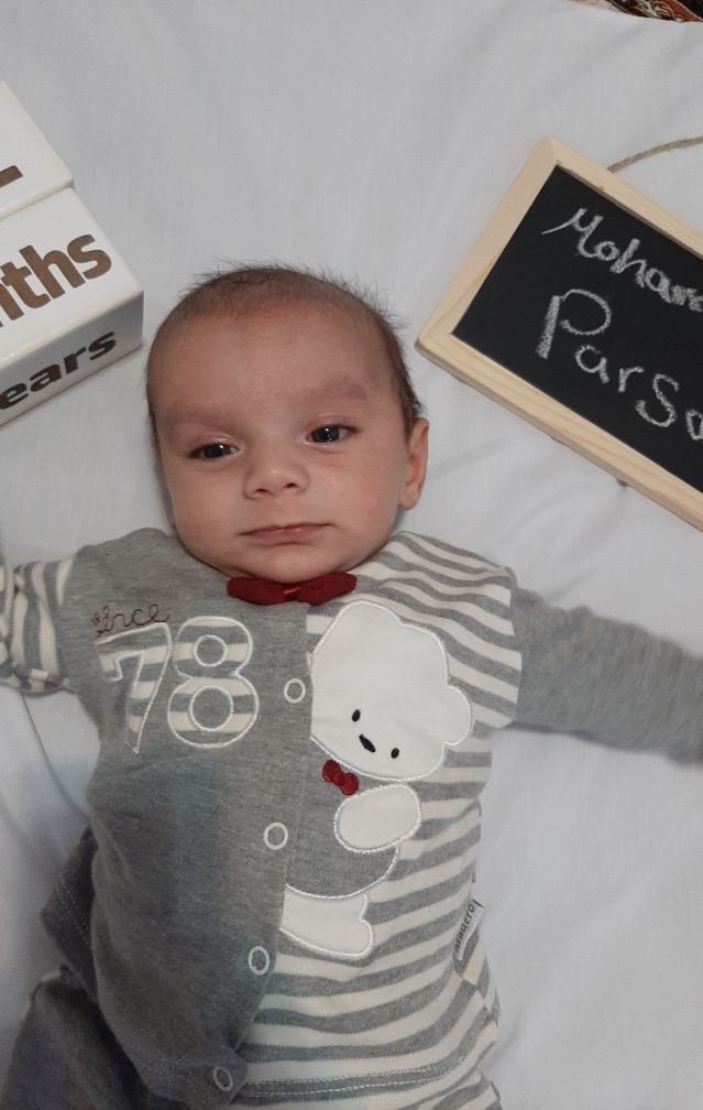 دو ماهگی نوزاد محمدطاها حسینی