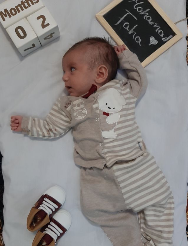 دو ماهگی نوزاد محمدطاها حسینی