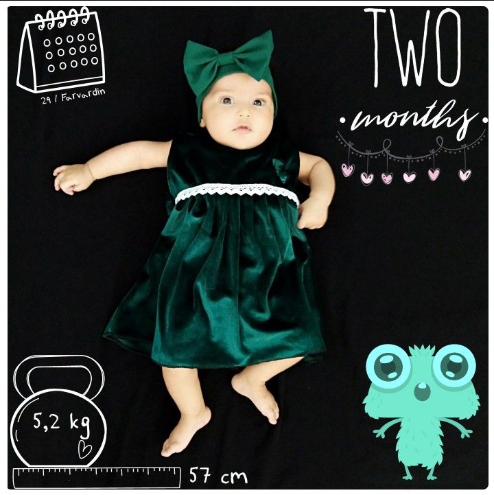 دو ماهگی نوزاد مهنا محمددوست