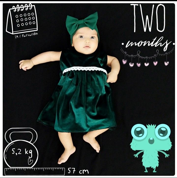 دو ماهگی نوزاد مهنا محمددوست