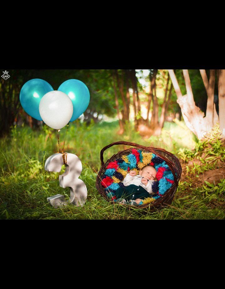 عکس نوزاد با پدر اقا امیرعلی