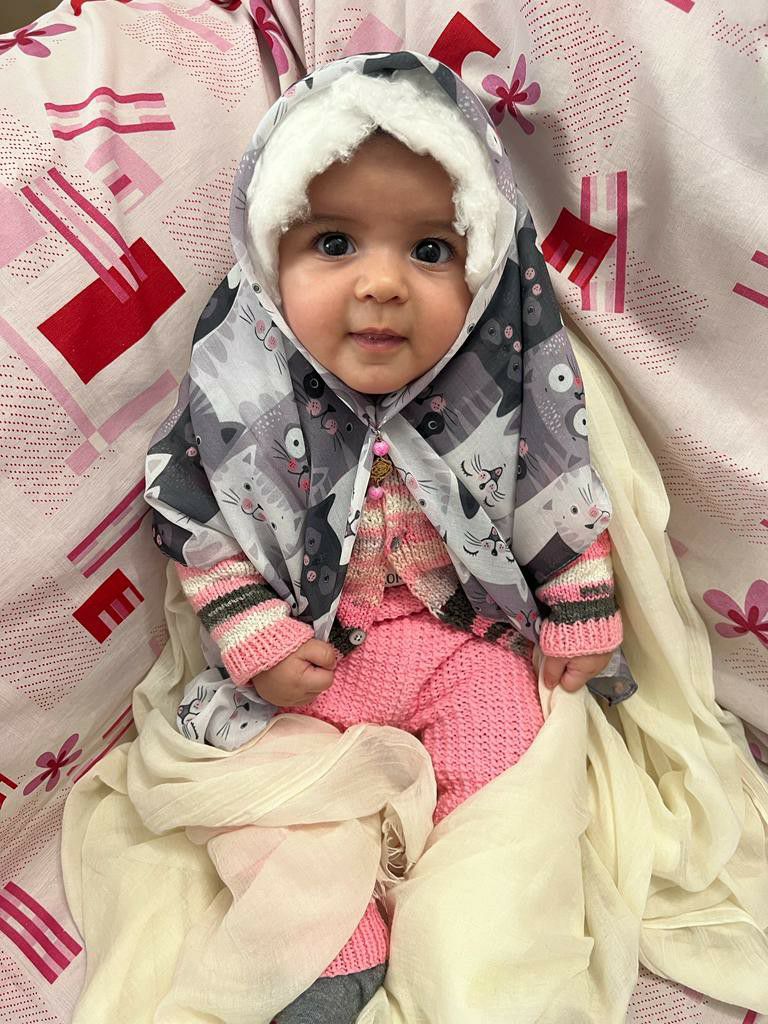 پنج ماهگی نوزاد دل‌آرا سلیمانی