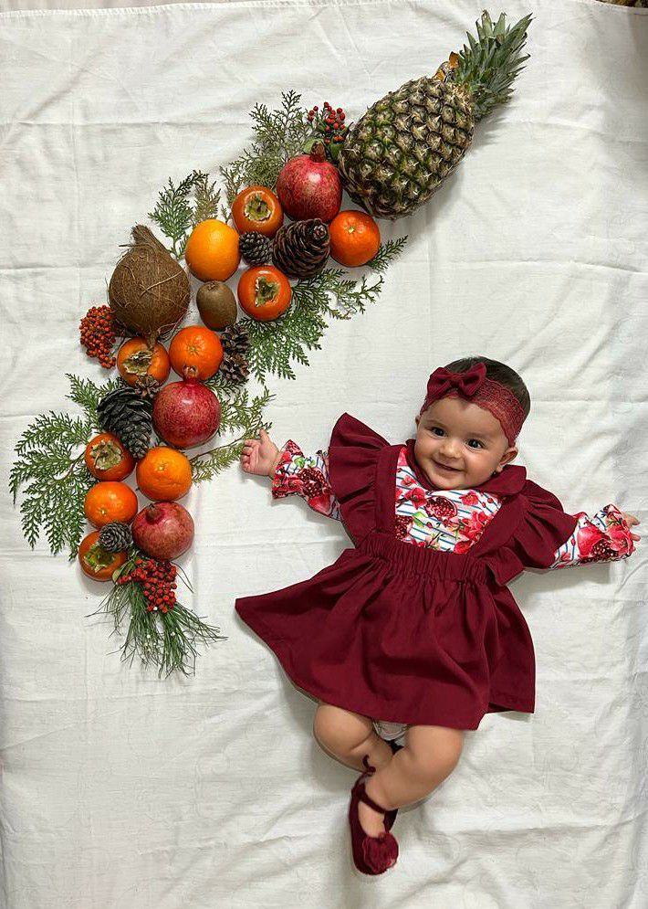 عکاسی با میوه دل‌آرا سلیمانی