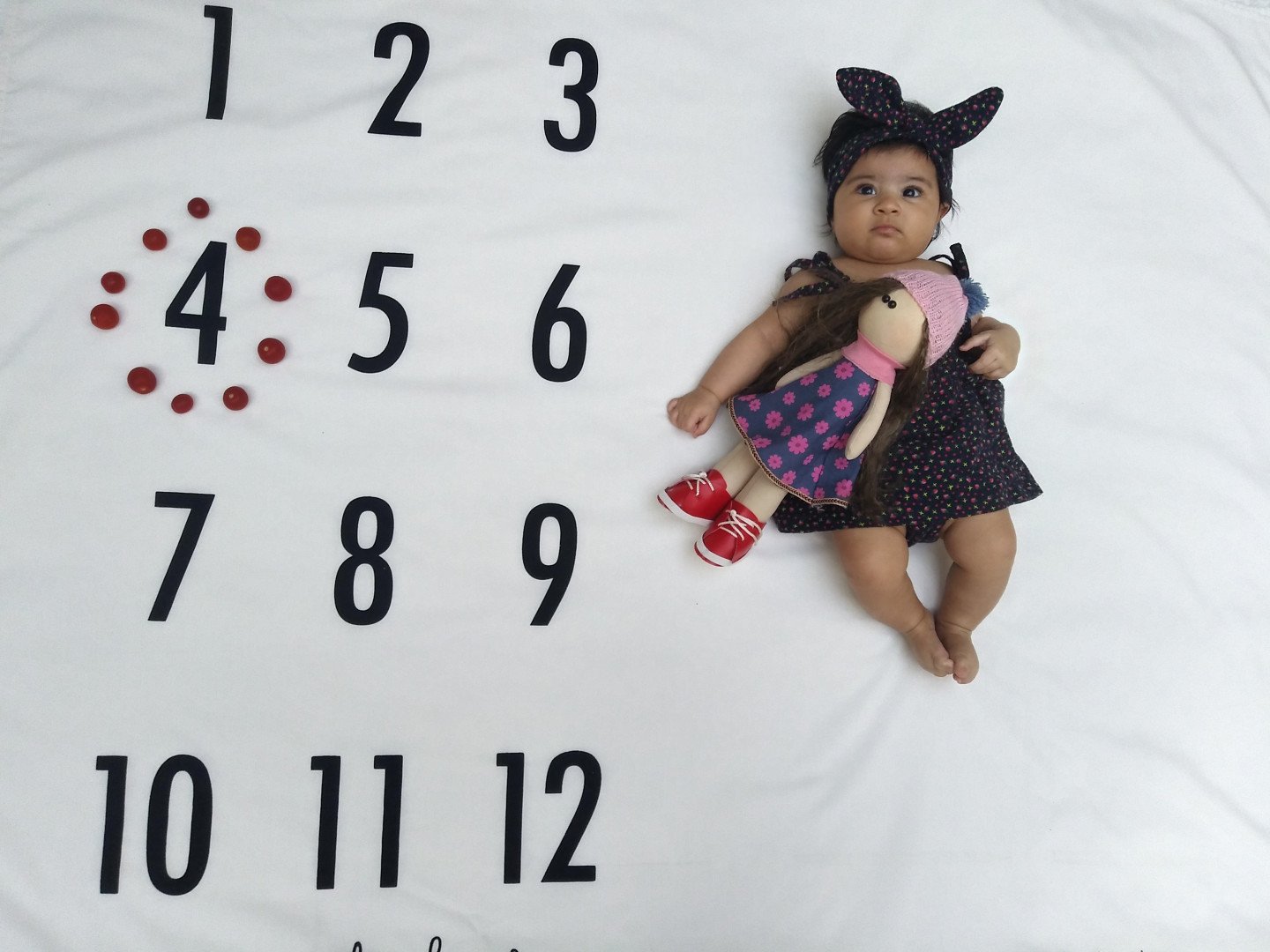 پارچه ماهگرد نوزاد طرح کلاسیک سوگل احمدی