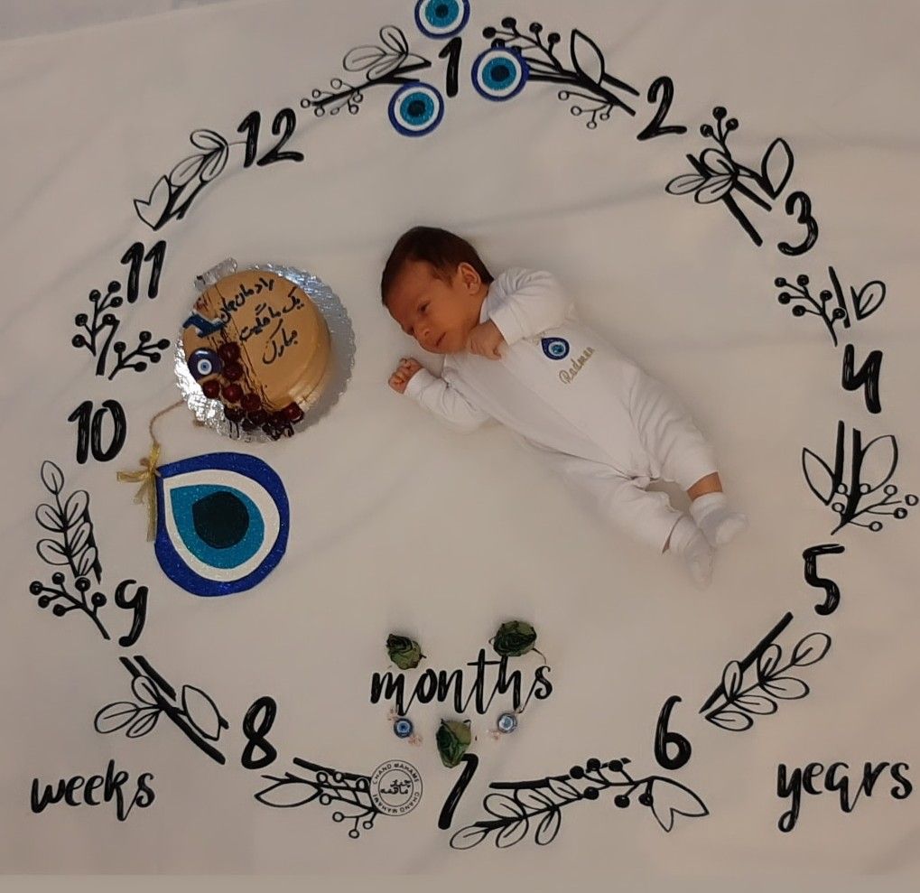 یک ماهگی نوزاد رادمان عباسیان