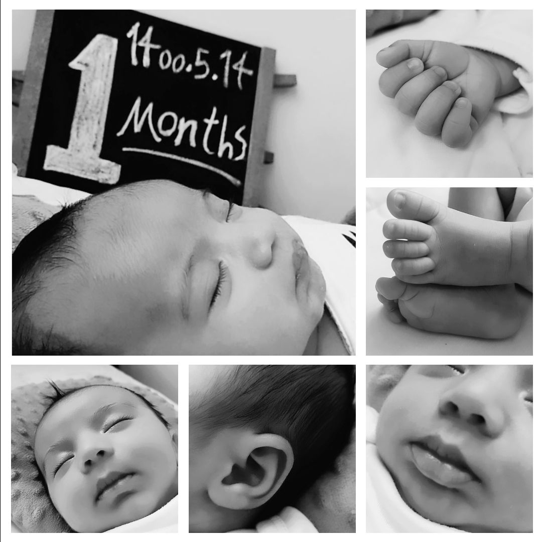 یک ماهگی نوزاد هامین کوهکن