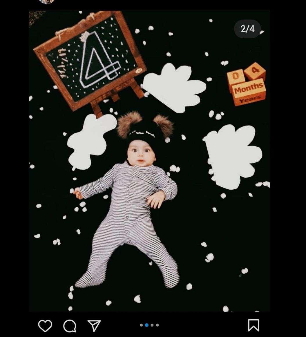 تم عکس زمستانی نوزاد شاهان نوعپرست