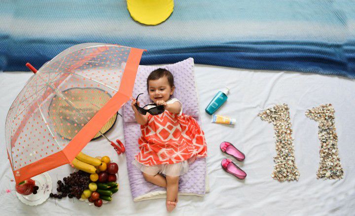 تم عکس تابستانی کودک آرمیتا رشیدی