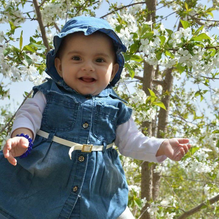 تم عکس بهاری کودک آرمیتا رشیدی