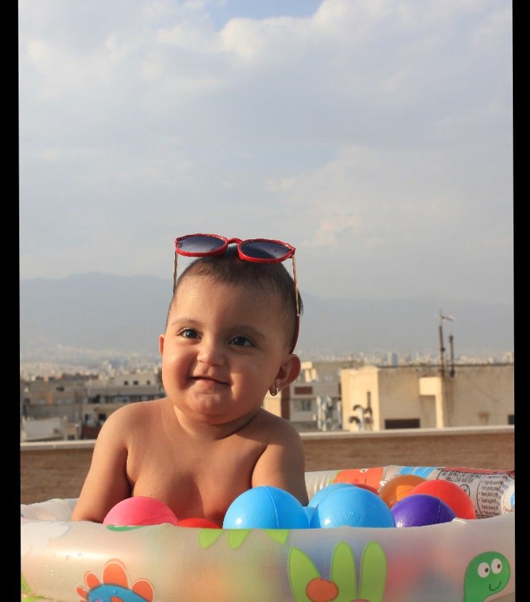 تم عکس تابستانی کودک نهال حدادی