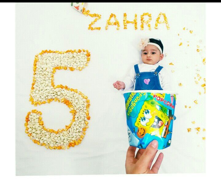 پنج ماهگی نوزاد zahra
