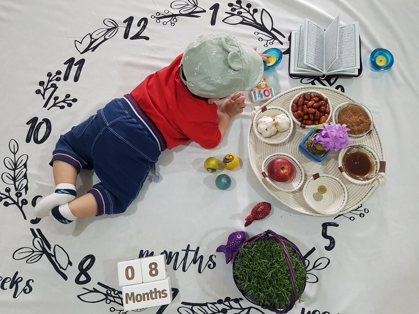 پارچه ماهگرد طرح حلقه تمشک امیرعلی بهرامی