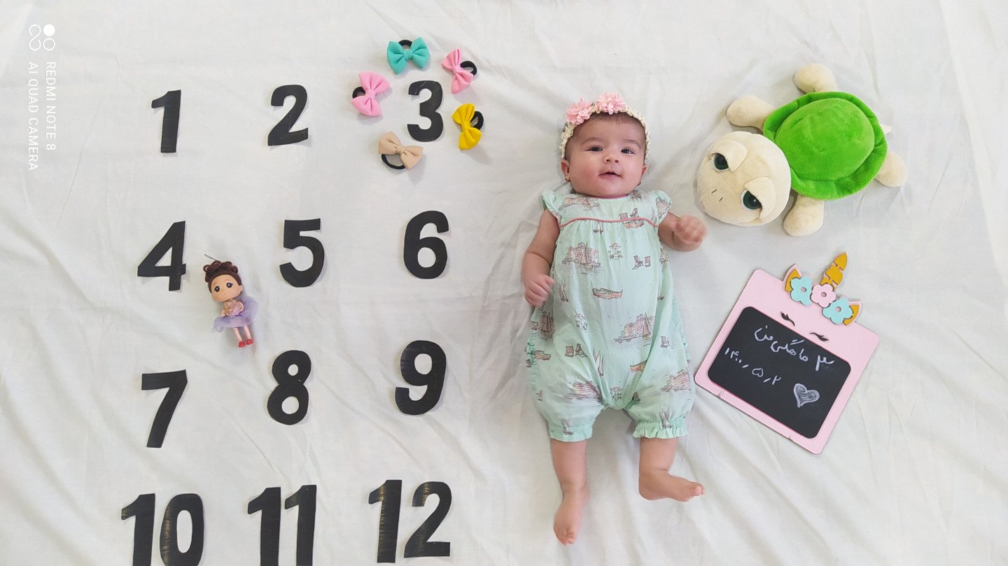 سه ماهگی نوزاد بهار ناز دولت آبادی