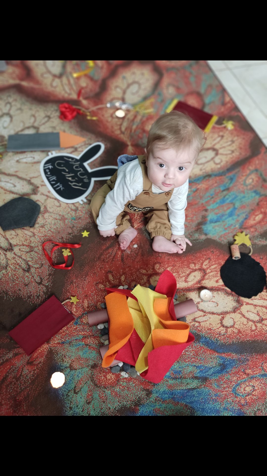 اولین نشستن نوزاد آرشام قادری