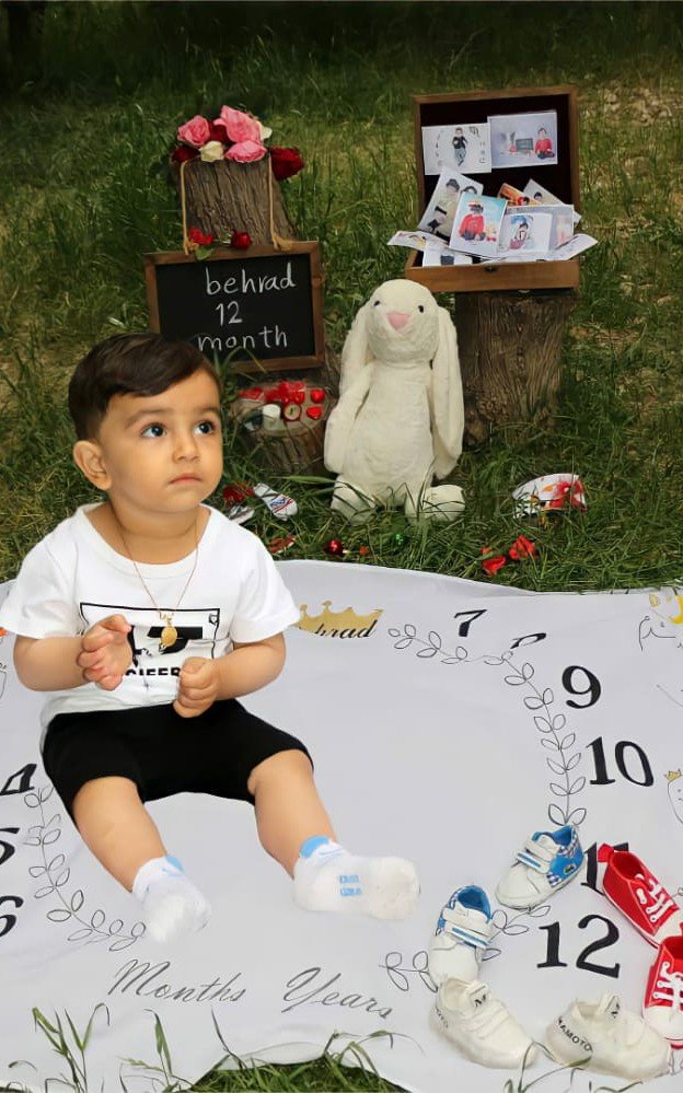دوازده ماهگی نوزاد بهراد پرهیزکار