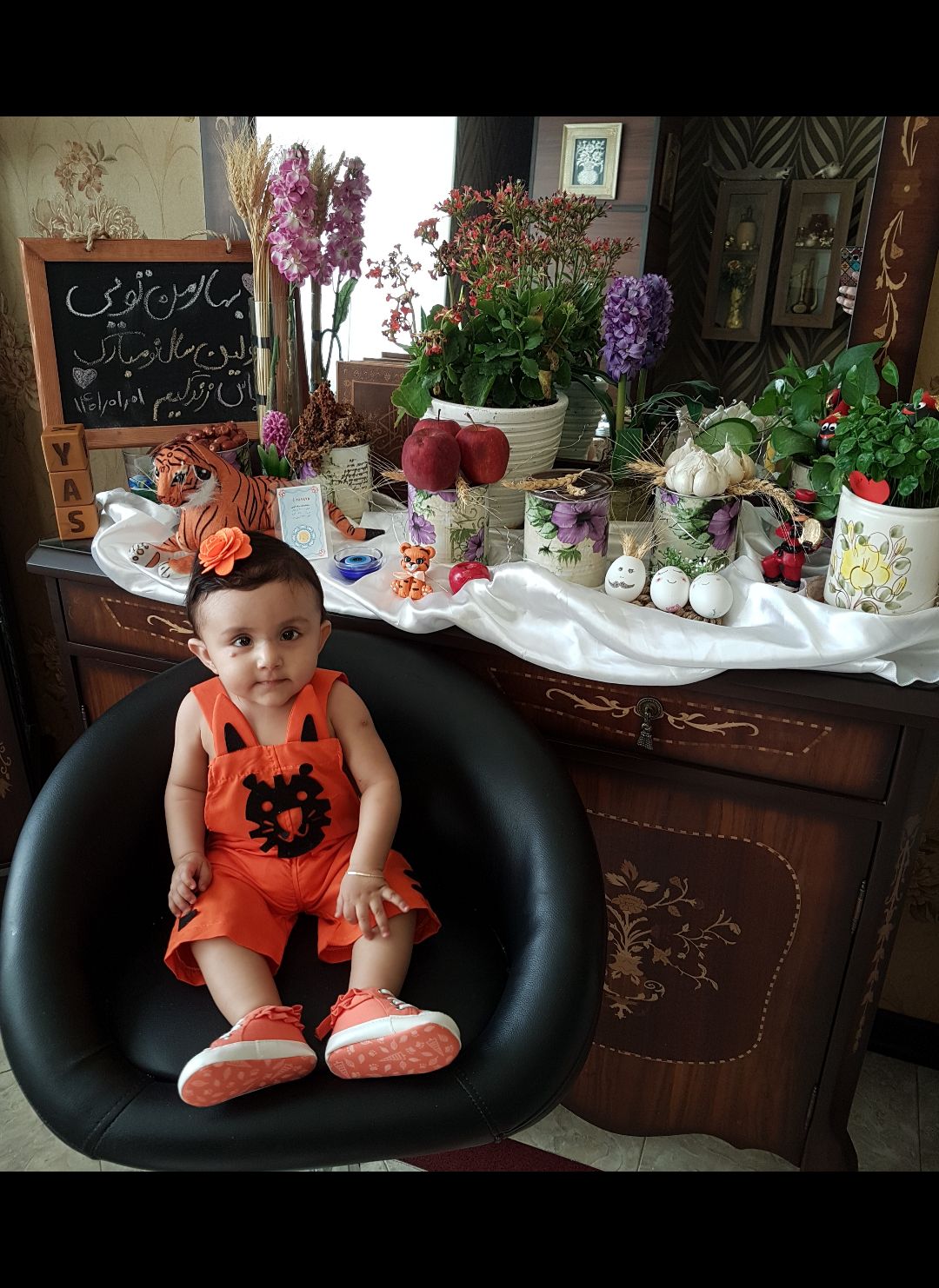 هشت ماهگی نوزاد یاس رازقی