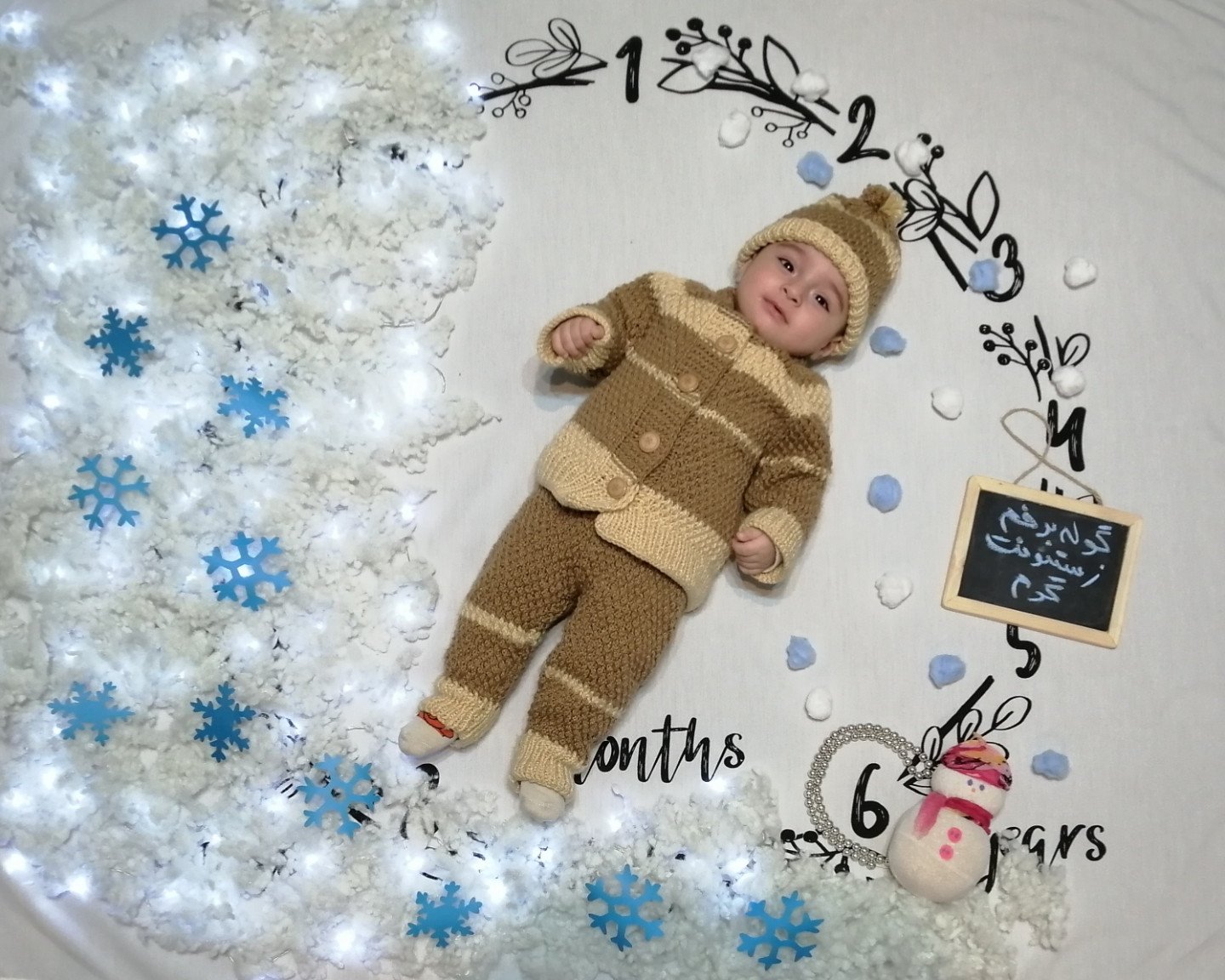 تم عکس زمستانی نوزاد نیکان نوروزی