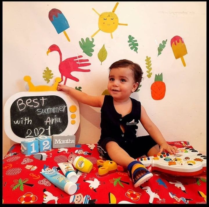تم عکس تابستانی کودک آریا جون