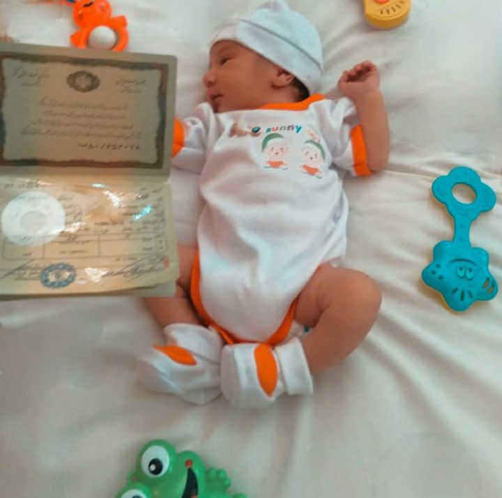 عکس نوزاد دختر لاوین علیانسب
