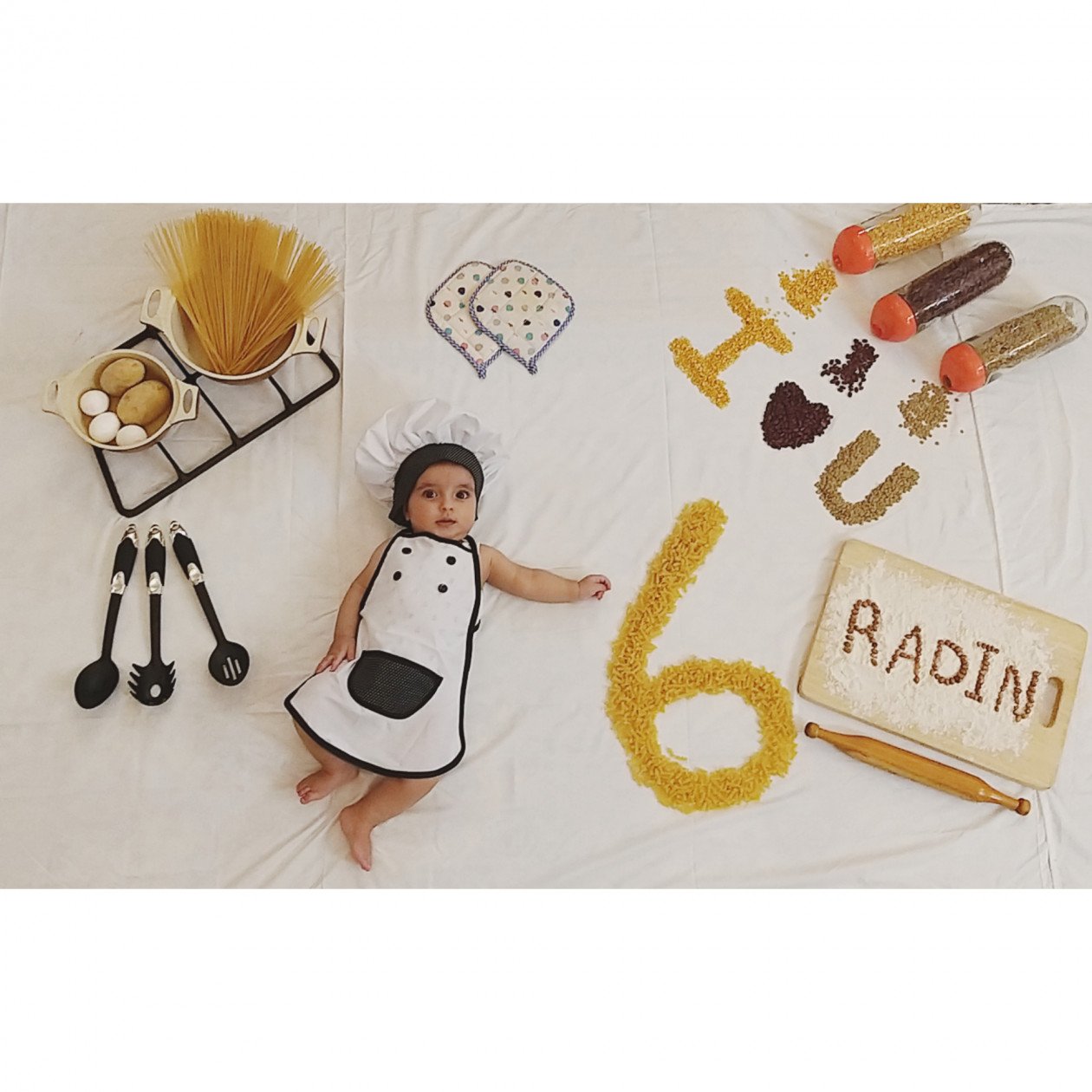 لباس آشپزی کودک رادین سیدآبادی