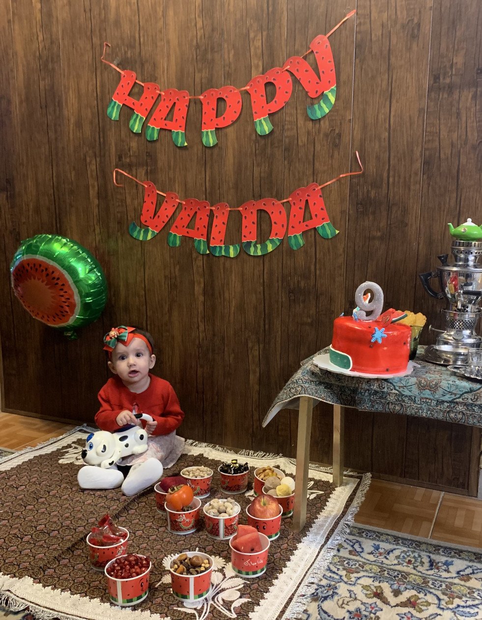 نه ماهگی نوزاد سیده آوین بحرانی