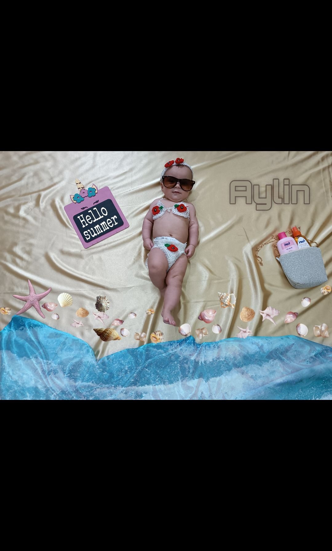 تم عکس تابستانی کودک آیلین حق شناس