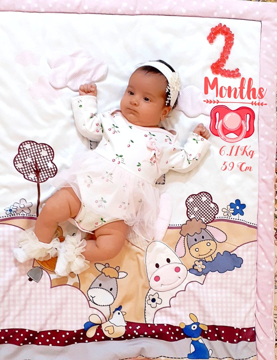 دو ماهگی نوزاد رها مظفری