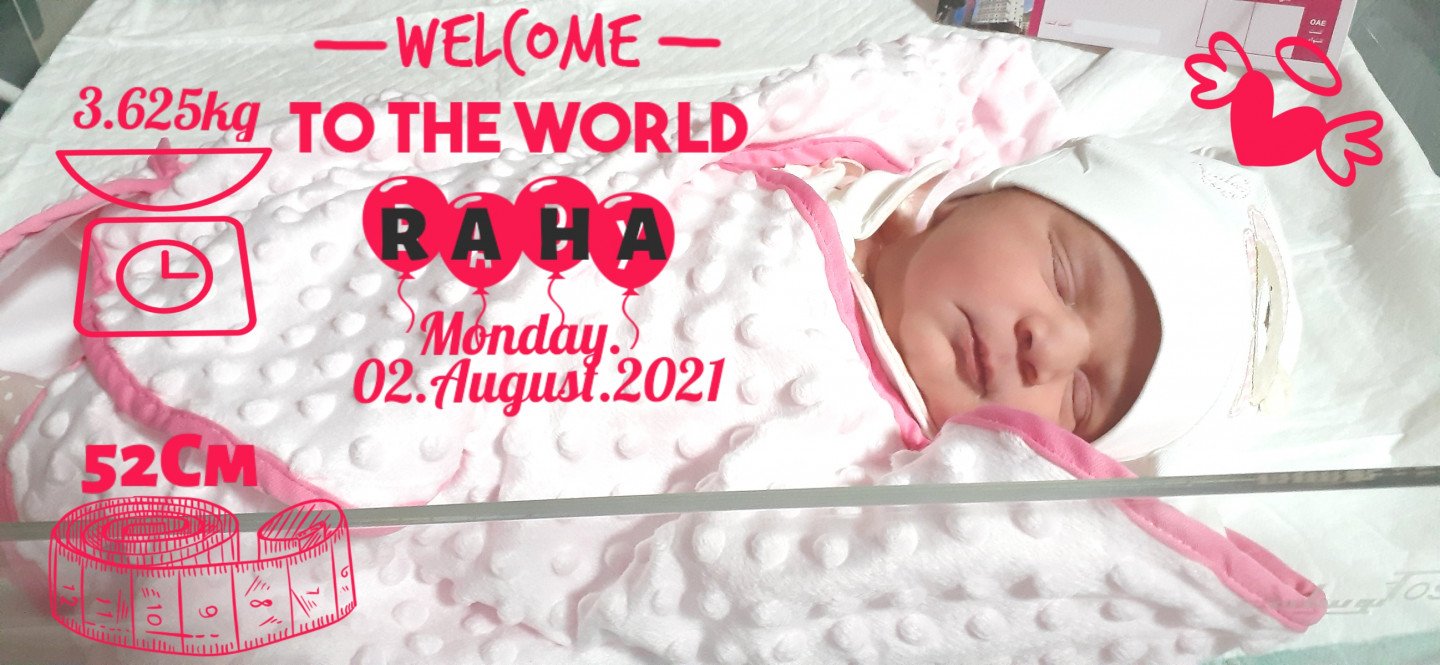 متولد شدن نوزاد رها مظفری