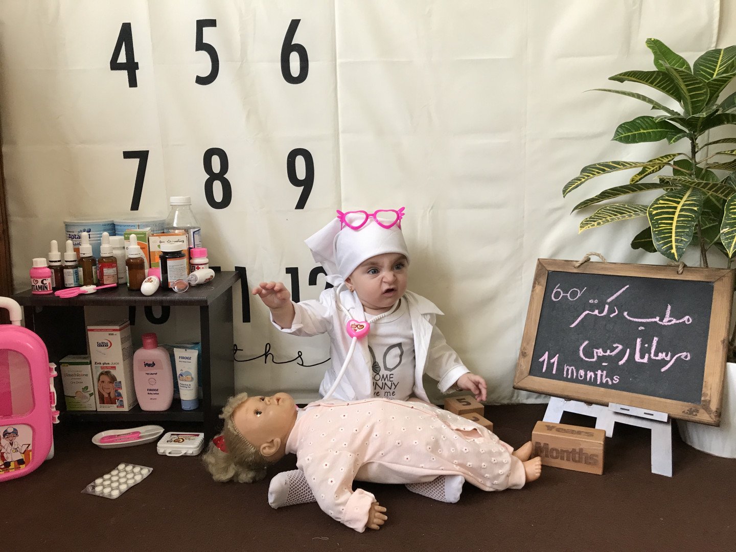 پارچه ماهگرد نوزاد طرح کلاسیک مرسانا رحیمی