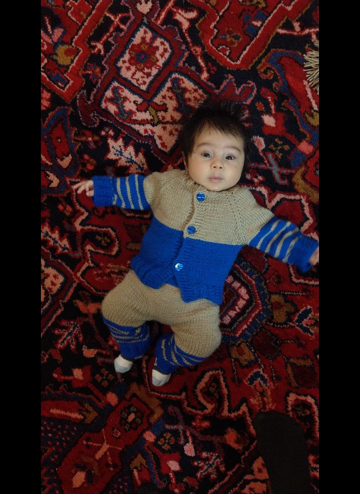 تم عکس زمستانی نوزاد امیرعلی