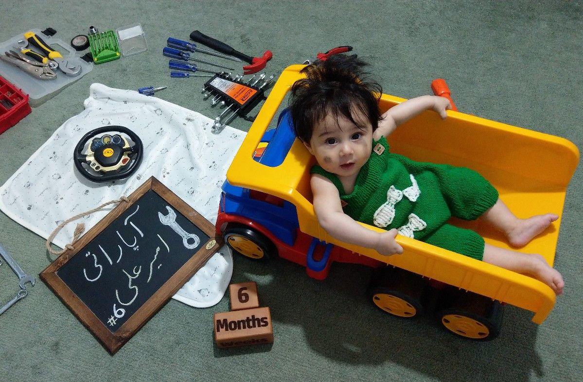 عکس کودک با تم شغلی امیرعلی