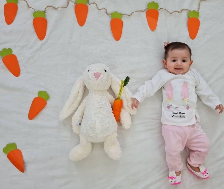 چهار ماهگی نوزاد سلین