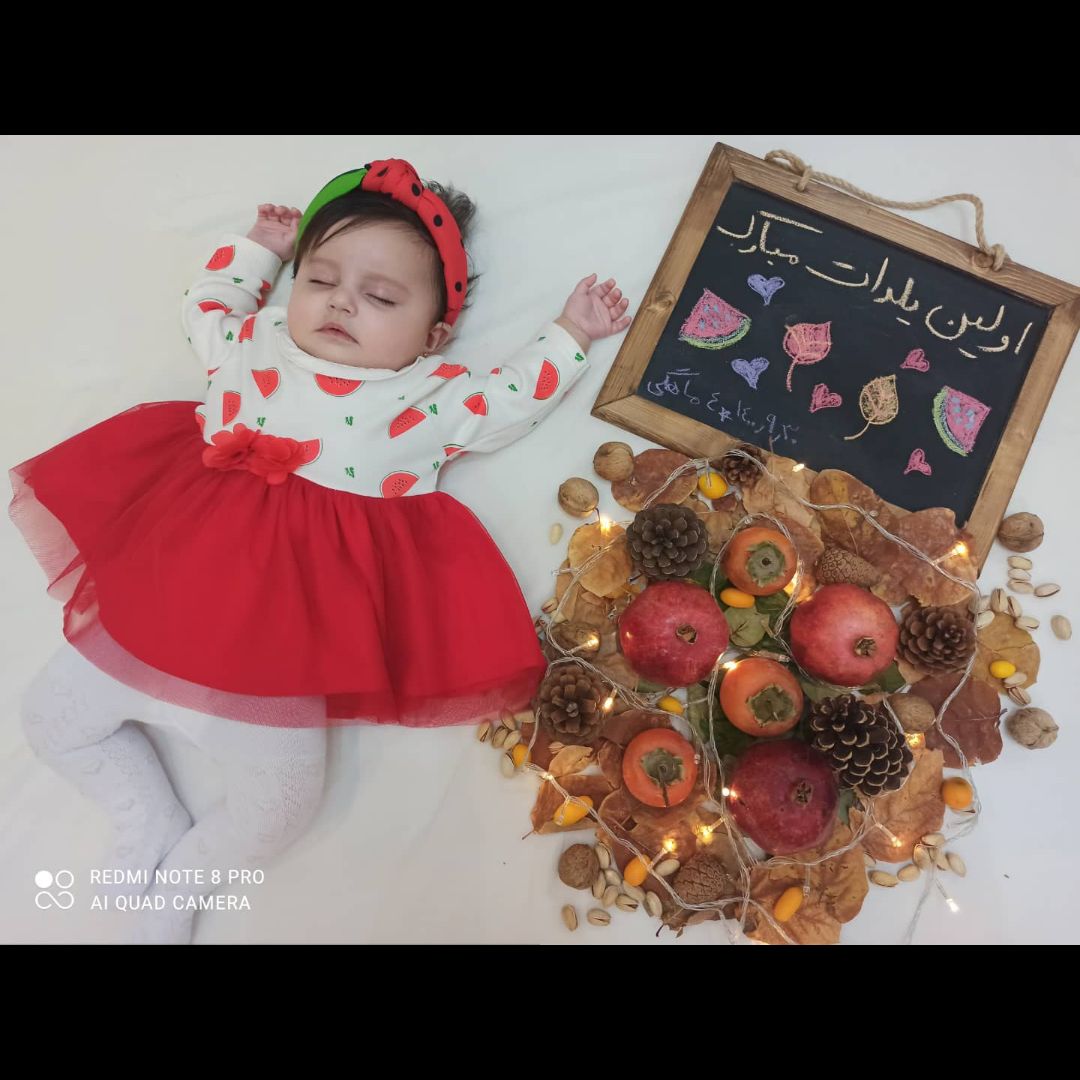 تم عکس پاییزی نوزاد نلا آجورلو