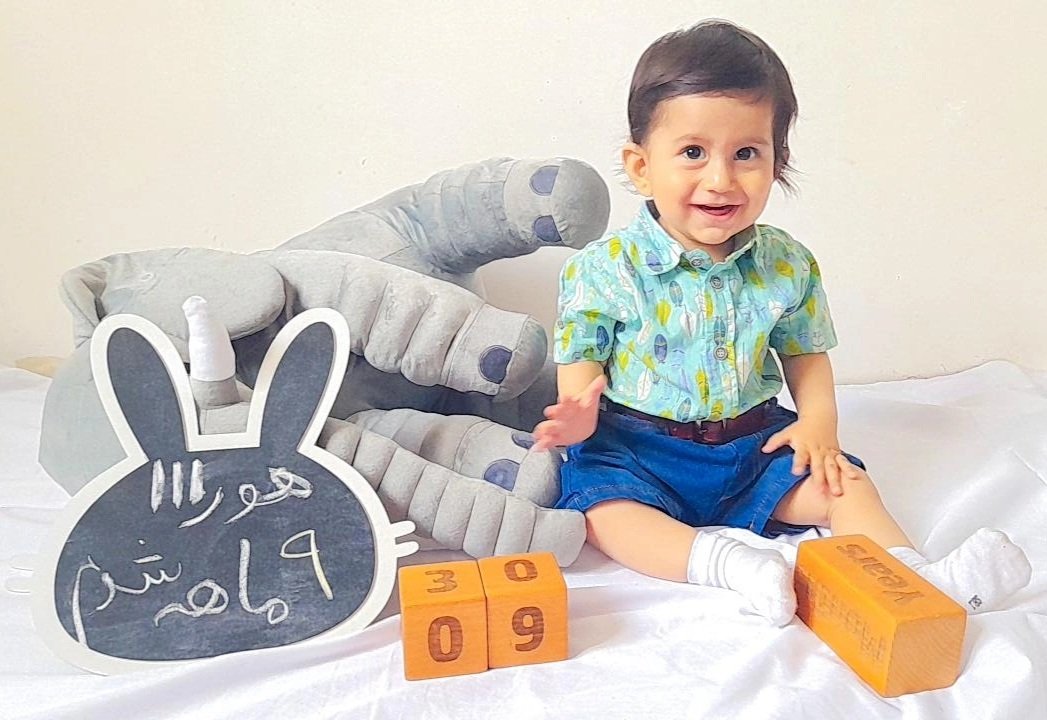 نه ماهگی نوزاد رادمهر مدنی