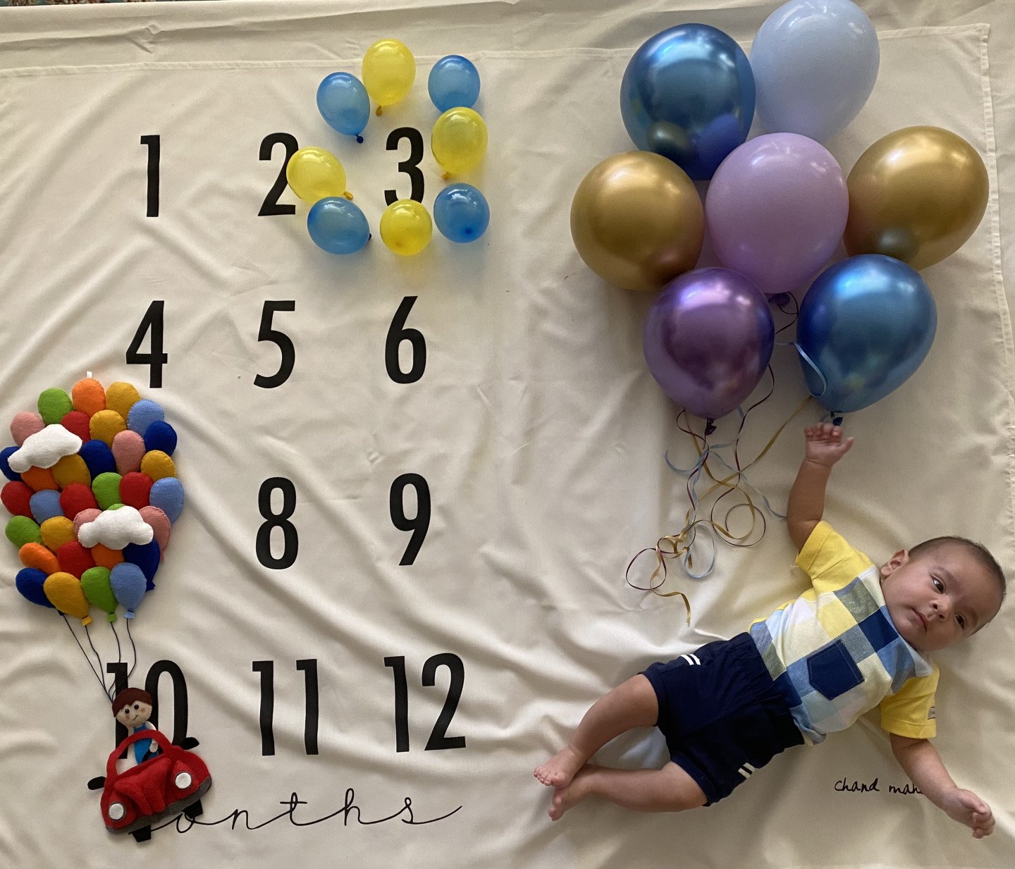 پارچه ماهگرد نوزاد طرح کلاسیک دانیال کیانی