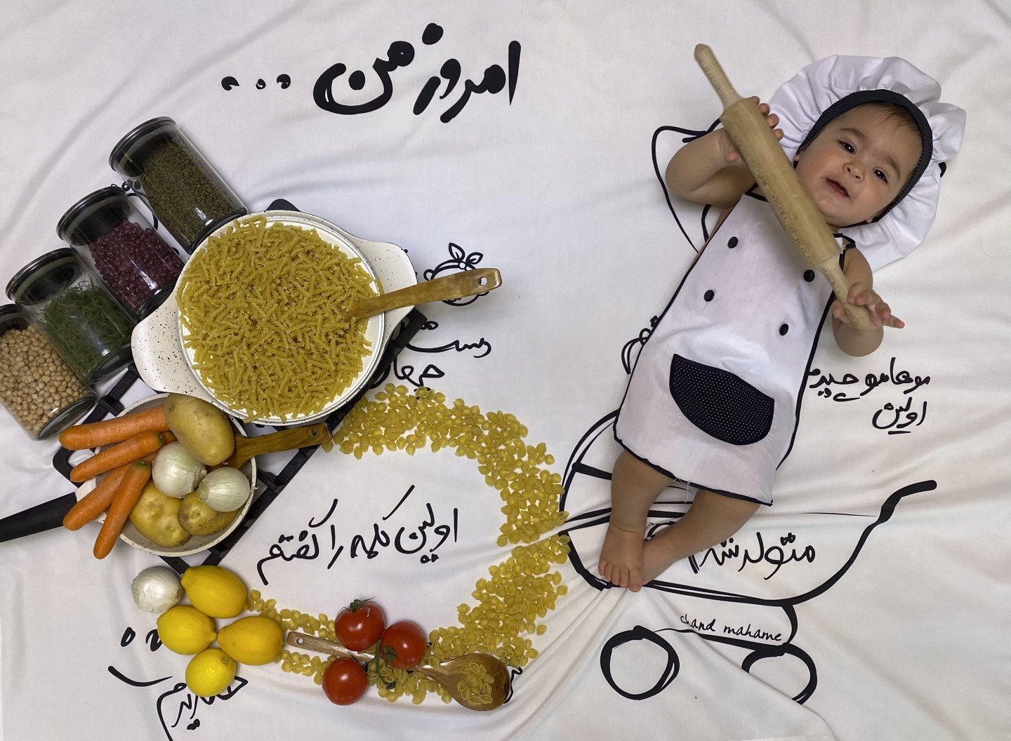 لباس آشپزی کودک دانیال کیانی