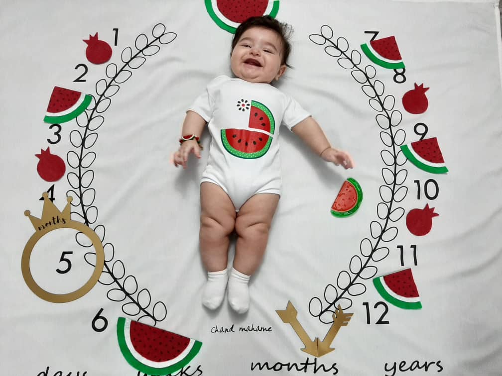 پنج ماهگی نوزاد آرسام حسن زاده