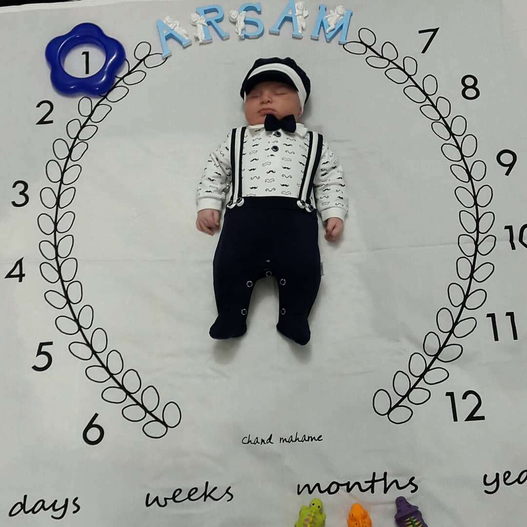 عکس نوزاد پسر آرسام حسن زاده