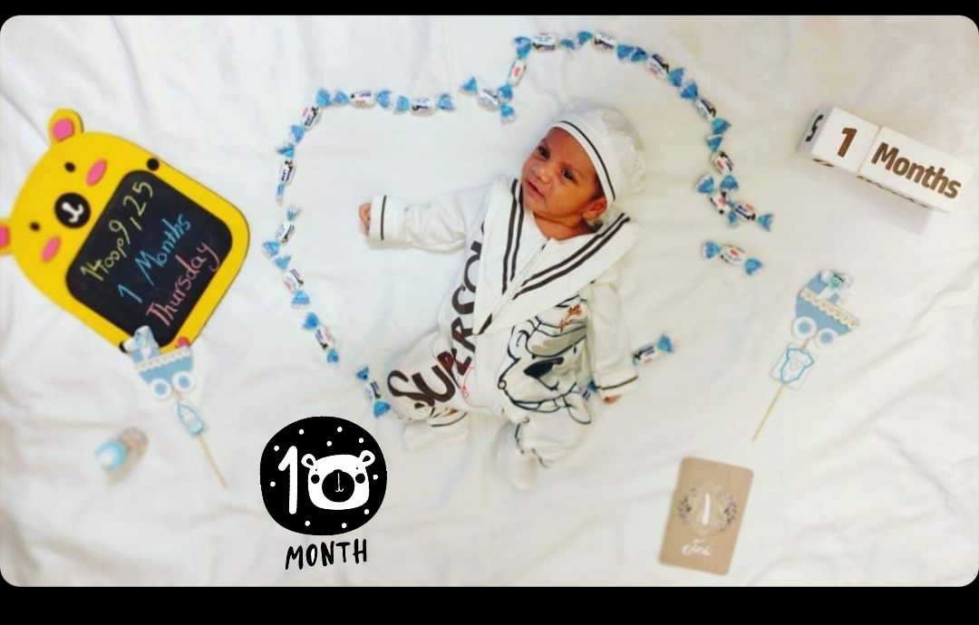 یک ماهگی نوزاد مانی فروغی