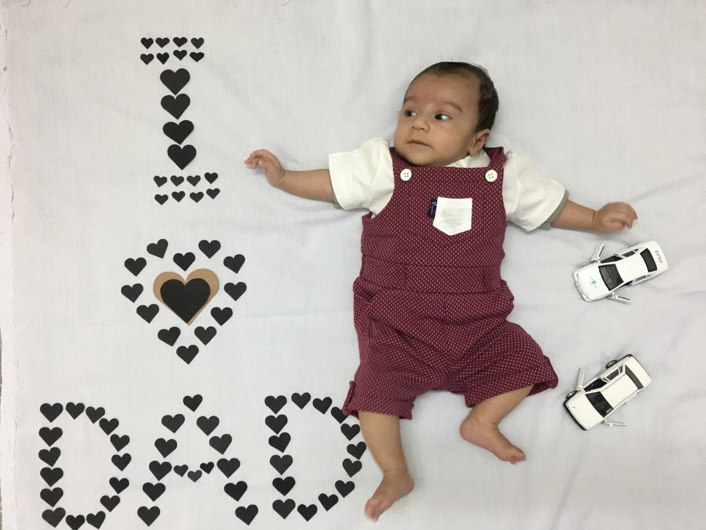 عکس نوزاد با پدر رایان تن زده