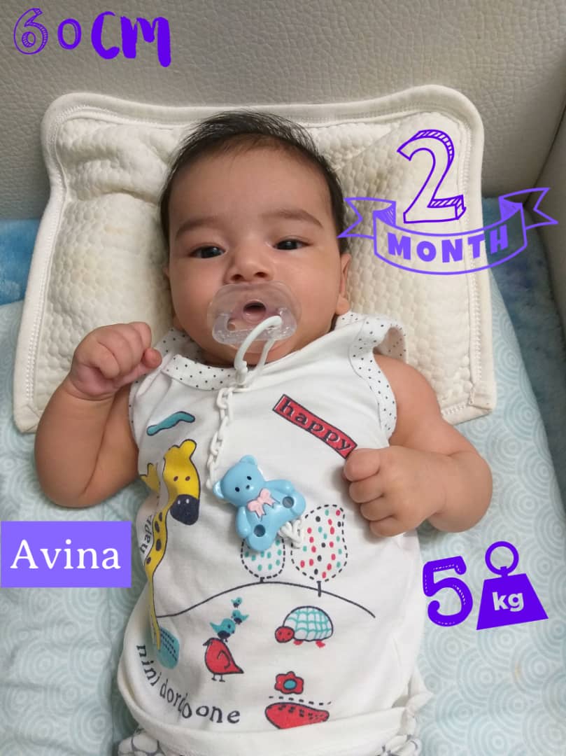 دو ماهگی نوزاد آوینا تمدن