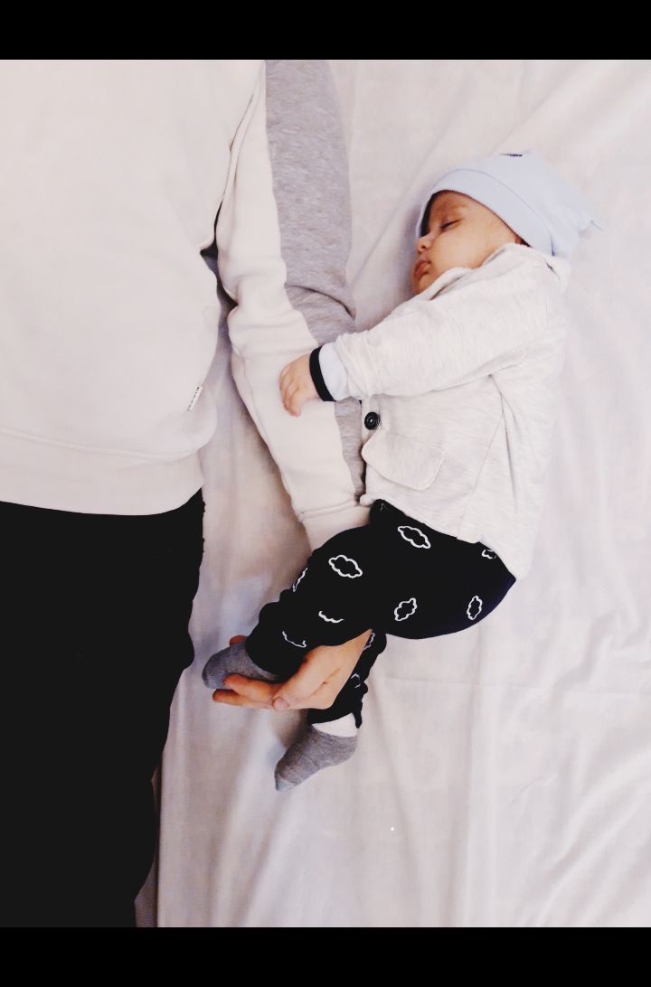 عکس نوزاد با پدر آیهان ابراهیمی