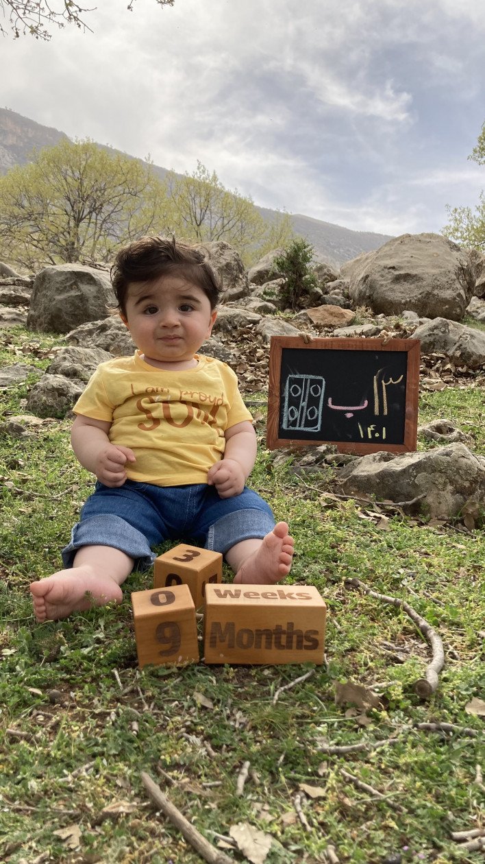 نه ماهگی نوزاد علی جمشیدیان