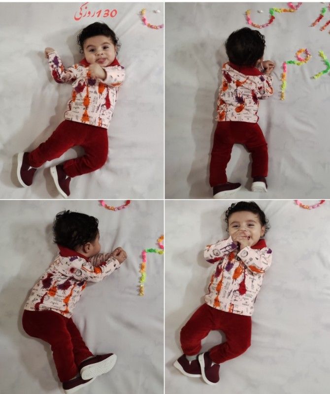 چهار ماهگی نوزاد پرهام جهانگرد