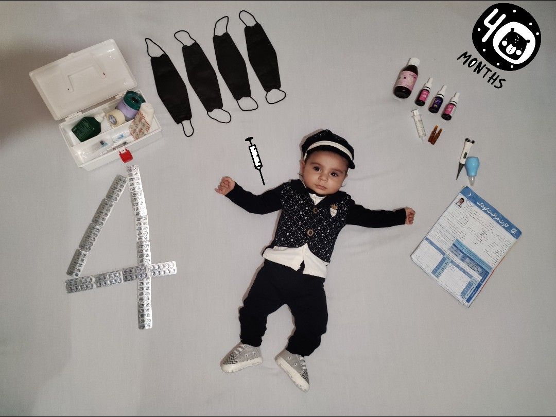 چهار ماهگی نوزاد پرهام جهانگرد