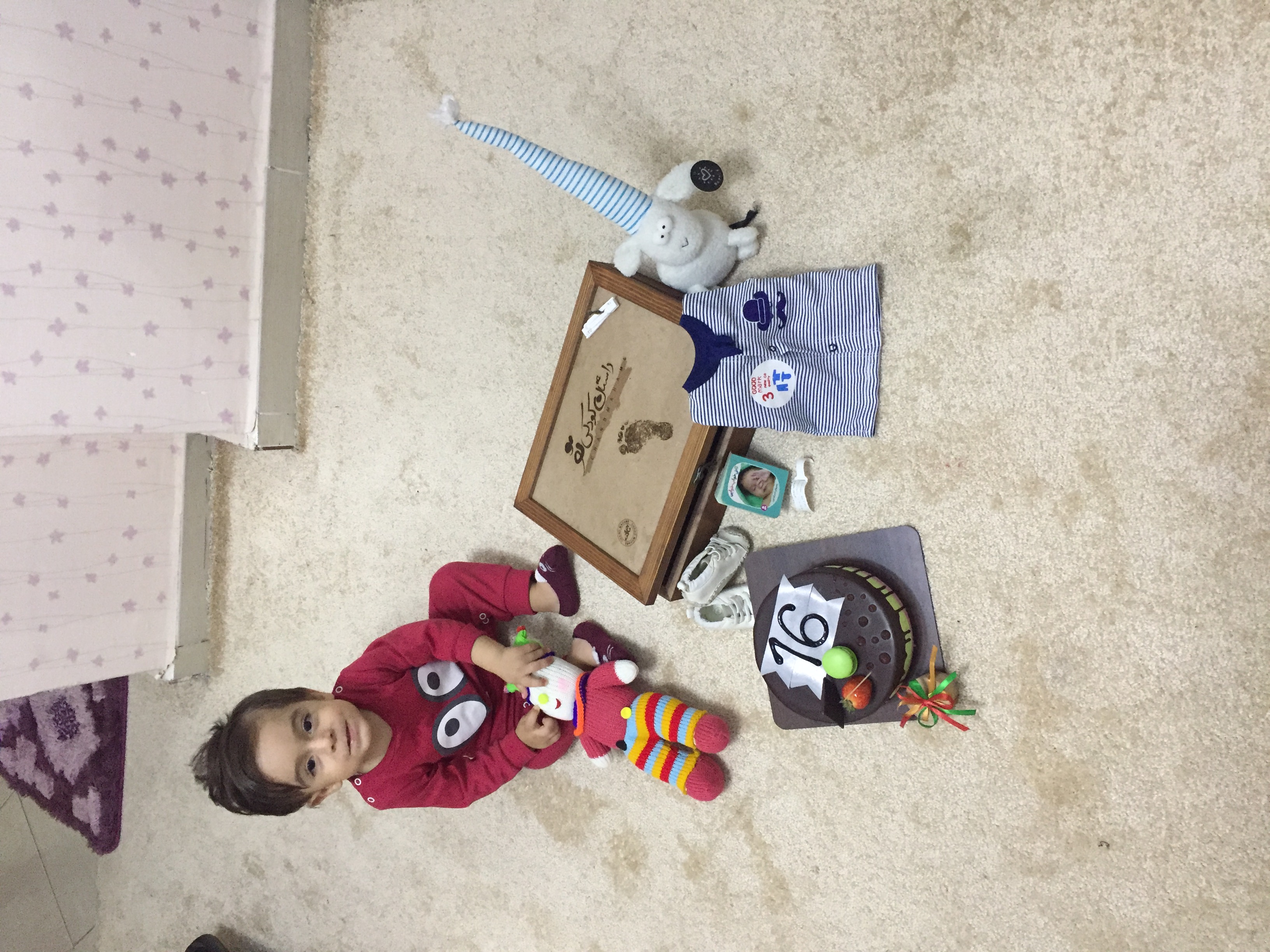 شانزده ماهگی کودک حسین علی جانزاده