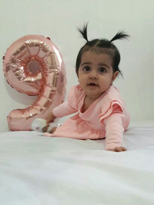 نه ماهگی نوزاد حلما